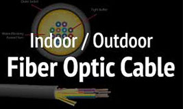 What is the difference between indoor / outdoor fiber optic cable?